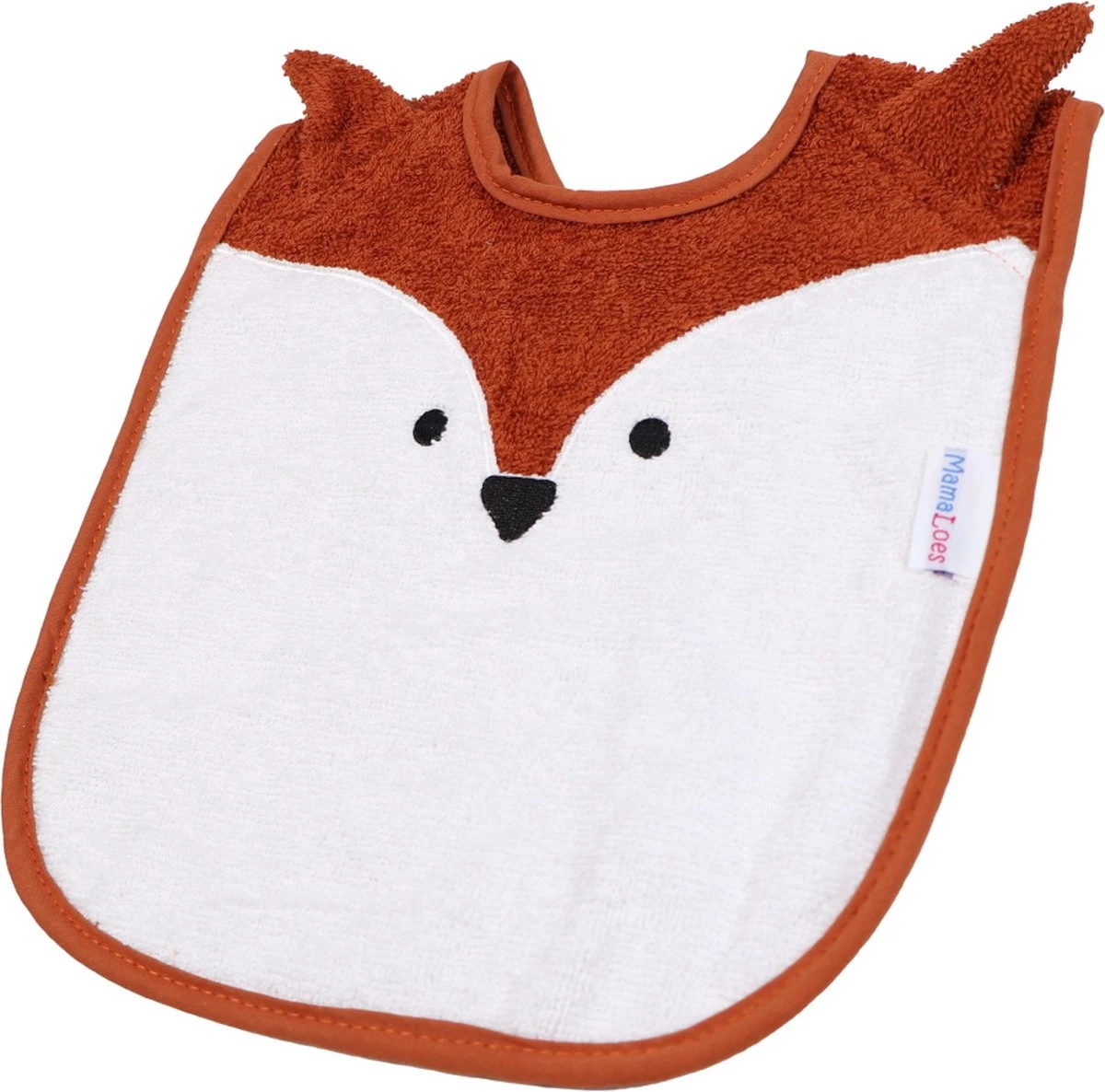 Bavoir MamaLoes Vos, Tissu éponge, La Fermeture A Un Bouton Poussoir, Absorbant, Bonne Protection Pendant L'alimentation, Oranje Wit 3 Bavoir MamaLoes Vos, Tissu éponge, La Fermeture A Un Bouton Poussoir, Absorbant, Bonne Protection Pendant L'alimentation, Oranje Wit – Image 3