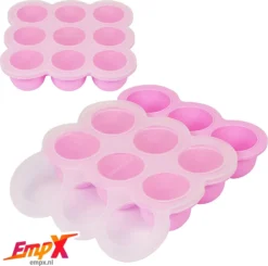 Boîtes De Conservation Pour Aliments Pour Bébés Silicone 9 Portions De 75ml Conservation Et Congélation D'aliments Pour Bébés Rose -Bébé Soldes Boutique 1200x1190 9