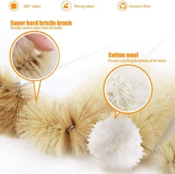 Ensemble De Brosses à Bouteilles, 9 Brosses De Nettoyage Multi-usages à Manche Long, Brosses à Bouteilles Souples à Pompons Pour Pailles, Bouteille De Lait, Bouteille En Verre, Verre à Vin -Bébé Soldes Boutique 1200x1191