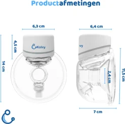 Doopser électrique Sans Fil - Dispositifs De Pompage Intelligents - Tire-lait Mains Libres - 24 Mm - Avec 2 Bouteilles De Stockage - NOUVEAU - Professionnel - Rechargeable Par USB - Écran LCD - 240 Ml -Bébé Soldes Boutique 1200x1192 4
