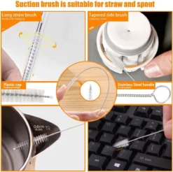 Ensemble De Brosses à Bouteilles, 9 Brosses De Nettoyage Multi-usages à Manche Long, Brosses à Bouteilles Souples à Pompons Pour Pailles, Bouteille De Lait, Bouteille En Verre, Verre à Vin -Bébé Soldes Boutique 1200x1196