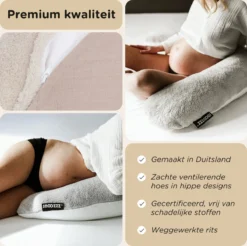 Oreiller De Grossesse Snoozzz Oreiller De Corps Oreiller De Sommeil Latéral - Rembourrage Micro Perlé Silencieux - 185 Cm - Hope -Bébé Soldes Boutique 1200x1197 25