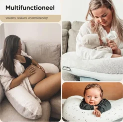 Oreiller De Grossesse Snoozzz Oreiller De Corps Oreiller De Sommeil Latéral - Avec Housse Lavable En Coton Hydrophile - 185 Cm - Natur Bronze -Bébé Soldes Boutique 1200x1197 36