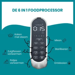 Bundle Babymoov Nutribaby(+) Grijs & Bols ISY - 6 Bocaux De Conservation En Verre - 250 Ml -Bébé Soldes Boutique 1200x1198 16