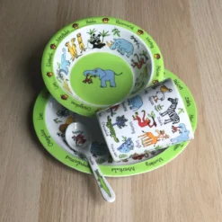 Assiette En Mélamine Pour Enfants Jungle Animaux - Tyrrell Katz -Bébé Soldes Boutique 1200x1199 34