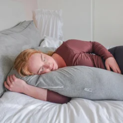Ella Coussin D'allaitement XXL U-Shape - Oreiller De Maternité - Oreiller De Corps - Housse Amovible En Jersey De Coton - 140x80cm - Gris Clair -Bébé Soldes Boutique 1200x1200 1114