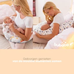 Bubaba - Body/ Relax Pillow - Coussin De Grossesse - Coussin D'allaitement Avec Housse Lavable (170x35cm) - Zoo Blauw -Bébé Soldes Boutique 1200x1200 1133