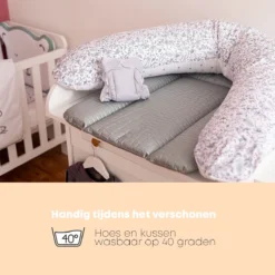 Bubaba - Body/ Relax Pillow - Coussin De Grossesse - Coussin D'allaitement Avec Housse Lavable (170x35cm) - Animal Forest Grijs/ Blauw -Bébé Soldes Boutique 1200x1200 1213