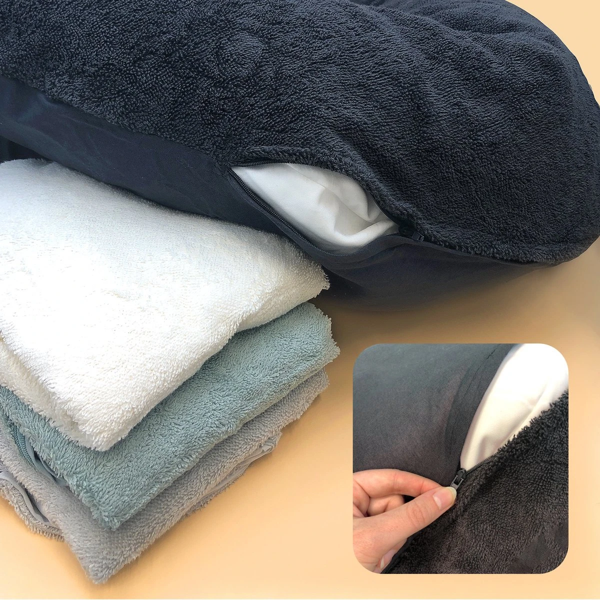 Housse De Coussin D'allaitement Form-Fix - Housse Pour Form Fix XL - 100% Coton Et Tissu éponge Confortable - Rouge 8 Housse De Coussin D'allaitement Form-Fix - Housse Pour Form Fix XL - 100% Coton Et Tissu éponge Confortable - Rouge – Image 8