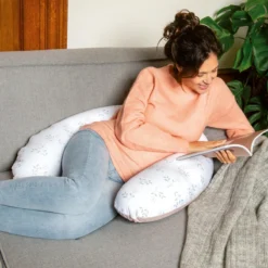 Doomoo Buddy - Coussin D'allaitement Et De Grossesse - Coton Organique - 180cm - Spring Pink -Bébé Soldes Boutique 1200x1200 1253