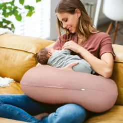 Doomoo Basics - Housse Comfy Big - Housse Pour Coussin D'allaitement Comfy Big - Coton Bio - 190 Cm - Tetra Pink -Bébé Soldes Boutique 1200x1200 1268