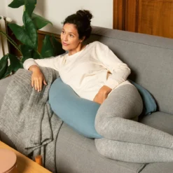 Doomoo Basics - Housse Comfy Big - Housse Pour Coussin D'allaitement Comfy Big - Coton Bio - 190 Cm - Tetra Blue -Bébé Soldes Boutique 1200x1200 1312