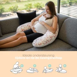 Bubaba - Coussin Corporel/ Relax - Coussin De Grossesse - Coussin D'Allaitement Avec Housse Lavable (170x35cm) - Patchwork Floral -Bébé Soldes Boutique 1200x1200 1342