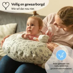 Oreiller D'allaitement Ella - Oreiller De Grossesse - Oreiller De Couchage Latéral - Plantes -Bébé Soldes Boutique 1200x1200 1360