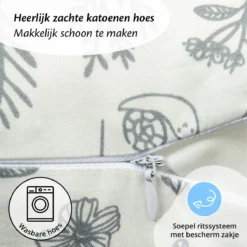 Oreiller D'allaitement Ella - Oreiller De Grossesse - Oreiller De Couchage Latéral - Plantes -Bébé Soldes Boutique 1200x1200 1361