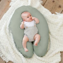 Doomoo Basics Comfy Big - Coussin D'allaitement - Coton Biologique - 190cm - Tetra Green -Bébé Soldes Boutique 1200x1200 1406
