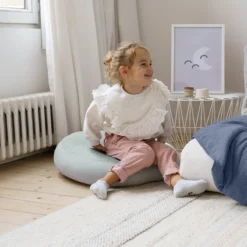 Doomoo Domoo Relax Cover - Cloudy Khaki - Transformez Votre Oreiller De Maternité En Un Pouf Sûr Pour Votre Bébé - Coton Biologique -Bébé Soldes Boutique 1200x1200 1471