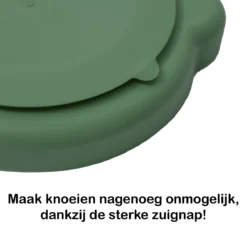 JU&MP Assiette Ventouse Ours - Bébé - Vaisselle Vaisselle Pour Enfants - Assiette Enfant - Incassable - Vert Foncé -Bébé Soldes Boutique 1200x1200 1618