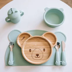 FreeON Gobelet En Siliconen Avec Paille Et Poignées - Gobelet à Paille Pour Bébé - Tout-petit Et Tout-petit - Vert -Bébé Soldes Boutique 1200x1200 1658