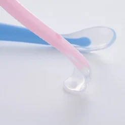 Ensemble De Cuillères à Couverts Bébé | Deux Cuillères | Silicones | Rose -Bébé Soldes Boutique 1200x1200 1676