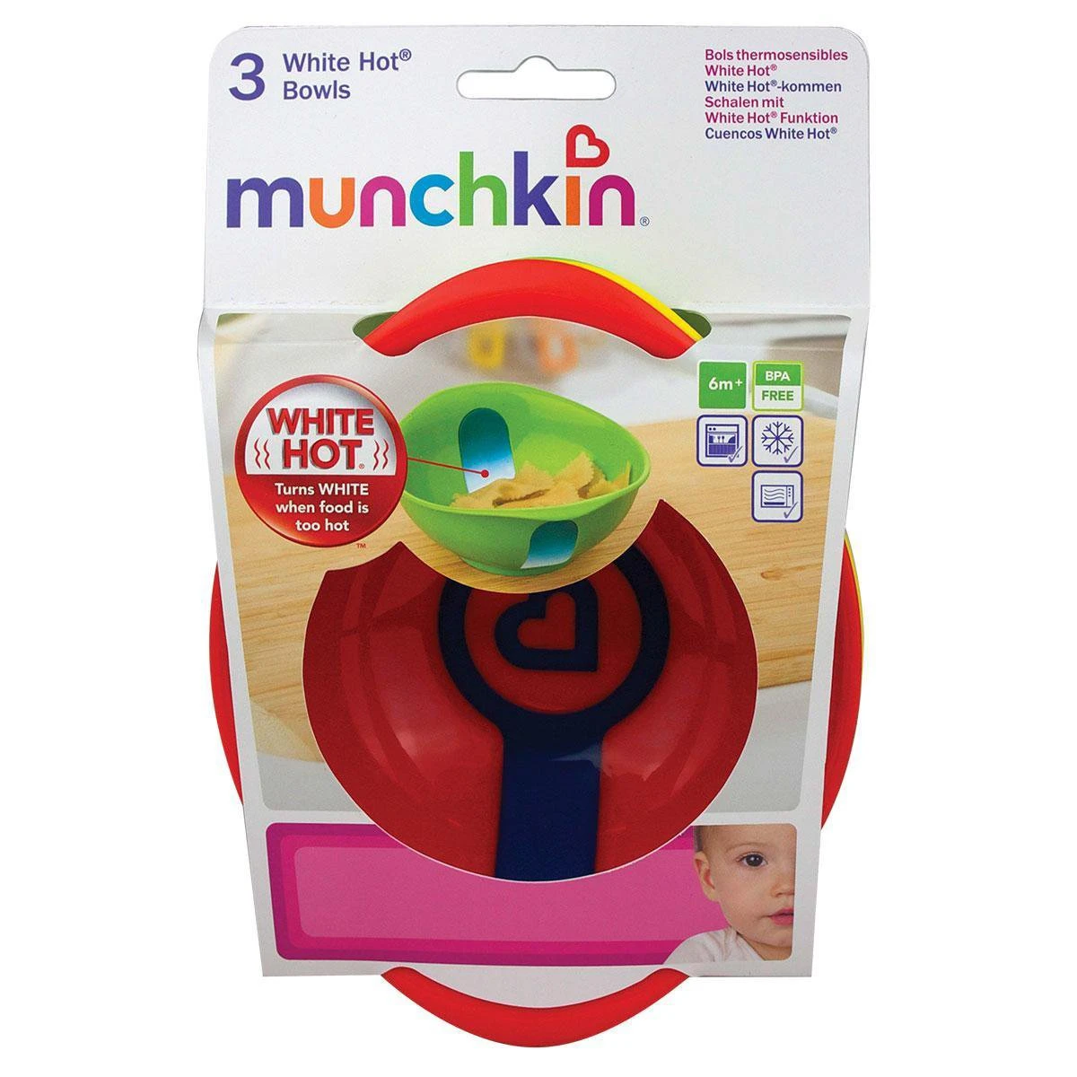 Bols Chauffants Munchkin Pour Enfants - Décoloré Lorsqu'il Fait Chaud - 3 Pièces 3 Bols Chauffants Munchkin Pour Enfants - Décoloré Lorsqu'il Fait Chaud - 3 Pièces – Image 3