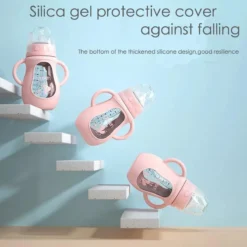 Rose Biberon, Biberon Rose, Nourriture Bébé, Bouteille En Verre De Bébé, Bébé, Biberons, Bouteilles En Verre Anti-coliques, Biberon Anti - Chutes, De Nourrir Au Biberon. -Bébé Soldes Boutique 1200x1200 168