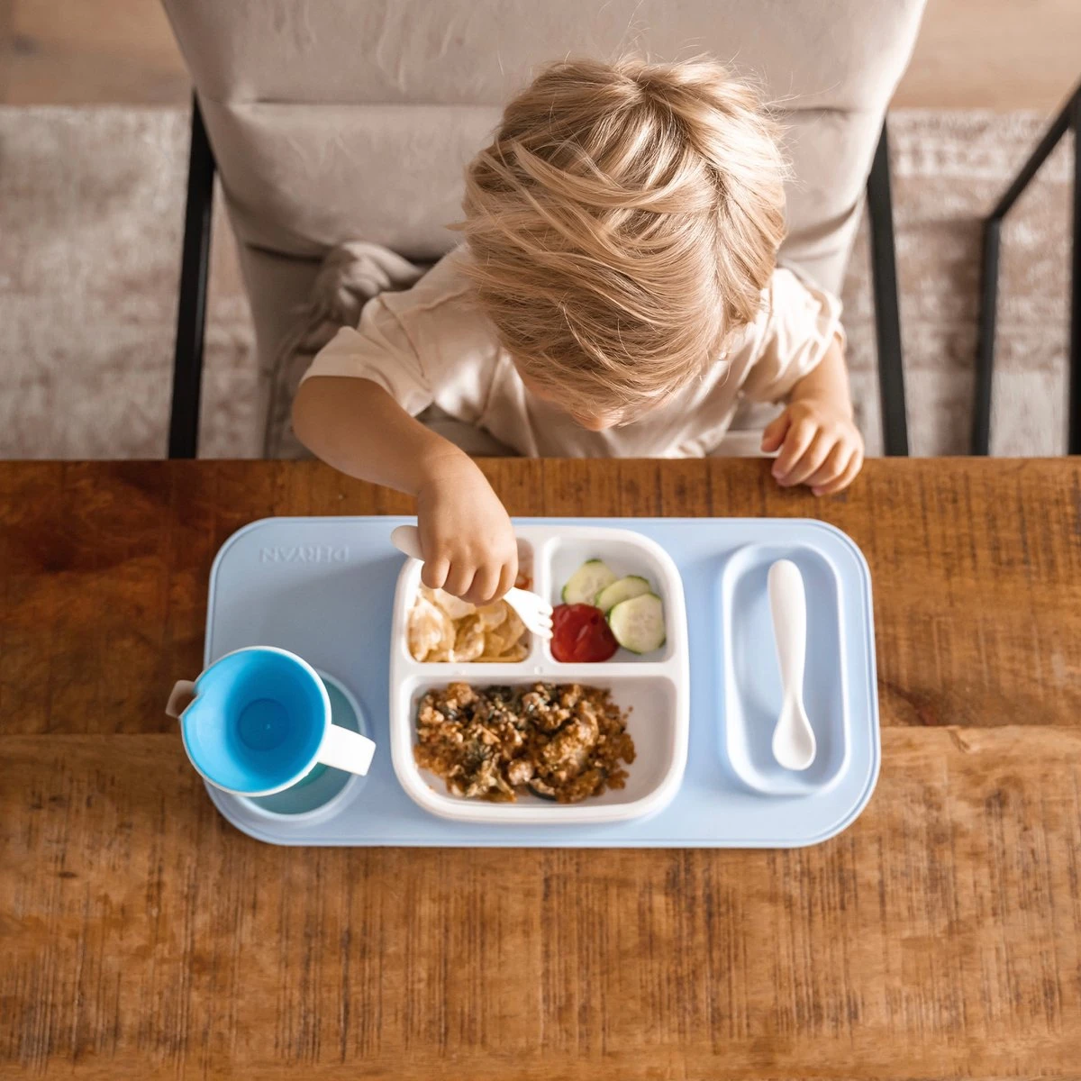 Deryan Luxury Quuby Drinking Cup 360 Trainer - Gobelet D'entraînement - Gobelet Anti-éclaboussures - Blauw 3 Deryan Luxury Quuby Drinking Cup 360 Trainer - Gobelet D'entraînement - Gobelet Anti-éclaboussures - Blauw – Image 3