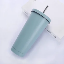 Tasse De 750 Ml Avec Paille Et Couvercle, Sans BPA, Tasse Thermo Sous Vide Ultérieure, Tasse à Café à Emporter Avec Vous, Tasse De Voyage, Tasse Isolante Pour Boisson Froide Ou Chaude (bleu Clair) -Bébé Soldes Boutique 1200x1200 1835