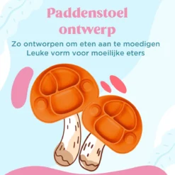 Set De Table Pour Enfants - Assiette - Vaisselle Bébé - Cuillère Incluse - 2 Ventouses - Antidérapant - Orange -Bébé Soldes Boutique 1200x1200 1877