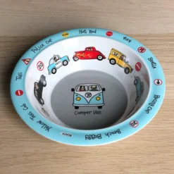 Set Vaisselle Enfant Voitures Mélamine (assiette + Bol + Tasse + Cuillère) - Set Vaisselle Plastique Tyrrell Katz Gris - Kalas -Bébé Soldes Boutique 1200x1200 1908