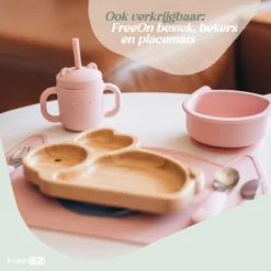 Assiette Enfant FreeON Bamboe Avec 3 Compartiments Et Siliconen Anti-dérapant - Assiette Bébé - Lapin -Bébé Soldes Boutique 1200x1200 1910