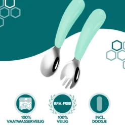 Couverts Pour Enfants Vert | Comprend Une Boîte De Rangement Pratique | Fourchette Pour Enfants Et Cuillère Pour Enfants | Couverts Pour Tout-petits | Couverts Bébé | Cuillère Bébé -Bébé Soldes Boutique 1200x1200 1993