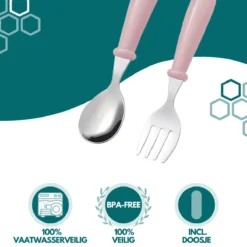 Couverts Pour Enfants Rose | Comprend Une Boîte De Rangement Pratique | Fourchette Pour Enfants Et Cuillère Pour Enfants | Couverts Pour Tout-petits | Couverts Bébé | Cuillère Bébé -Bébé Soldes Boutique 1200x1200 2052