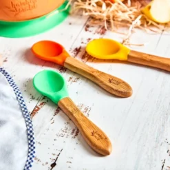 Ensemble De 5 Cuillères Pour Enfants Bambuswald Avec Manche En Bambou De Différentes Couleurs - Ensemble De Couverts Pour Enfants Idéal Pour La Maison, Les Vacances Ou Sur La Route -Bébé Soldes Boutique 1200x1200 2082