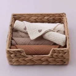 Tissu Hydrophile | Bavoirs | Serviettes Buccales | Neutre | Avec Boucle | 23x23cm | Coffret Cadeau Bébé | Set Chiffons Hydrophiles -Bébé Soldes Boutique 1200x1200 2133