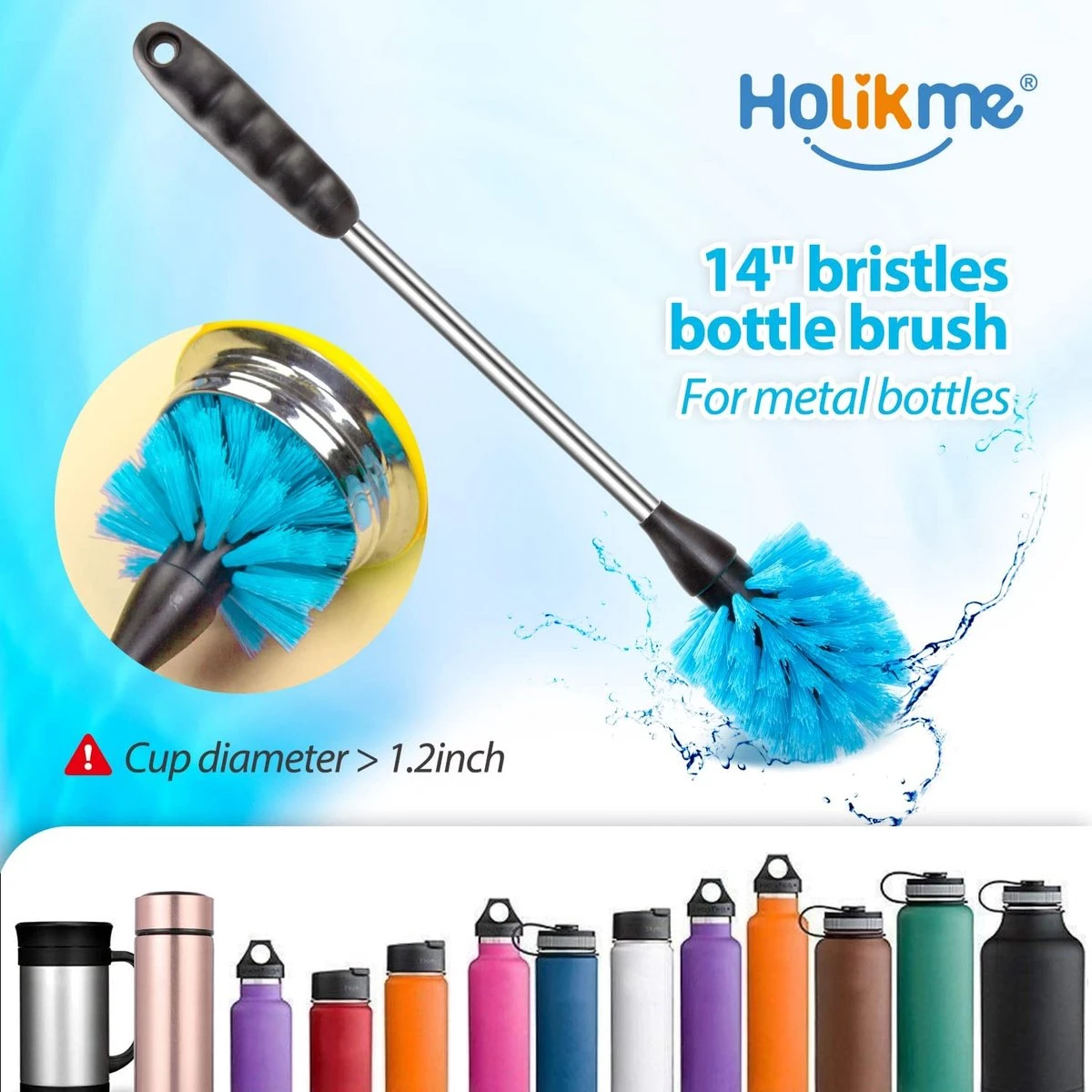 Lot De 8 Brosses De Nettoyage Pour Bouteilles à Long Manche Pour Laver Les Petites Bouteilles De Bière, Les Carafes De Vin, Les Petites Tasses, Les Tuyaux, Les Bouteilles D'eau. 3 Lot De 8 Brosses De Nettoyage Pour Bouteilles à Long Manche Pour Laver Les Petites Bouteilles De Bière, Les Carafes De Vin, Les Petites Tasses, Les Tuyaux, Les Bouteilles D'eau. – Image 3