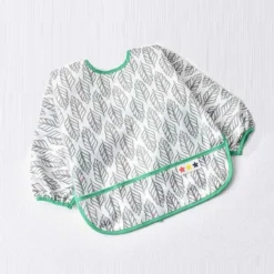 Bavoir à Manches Longues Avec Plateau De Collecte Large (6-24 Mois) - Rose - Plumes - Lave-vaisselle / Lave-linge - Bavoir à Manches Longues -Bébé Soldes Boutique 1200x1200 2162