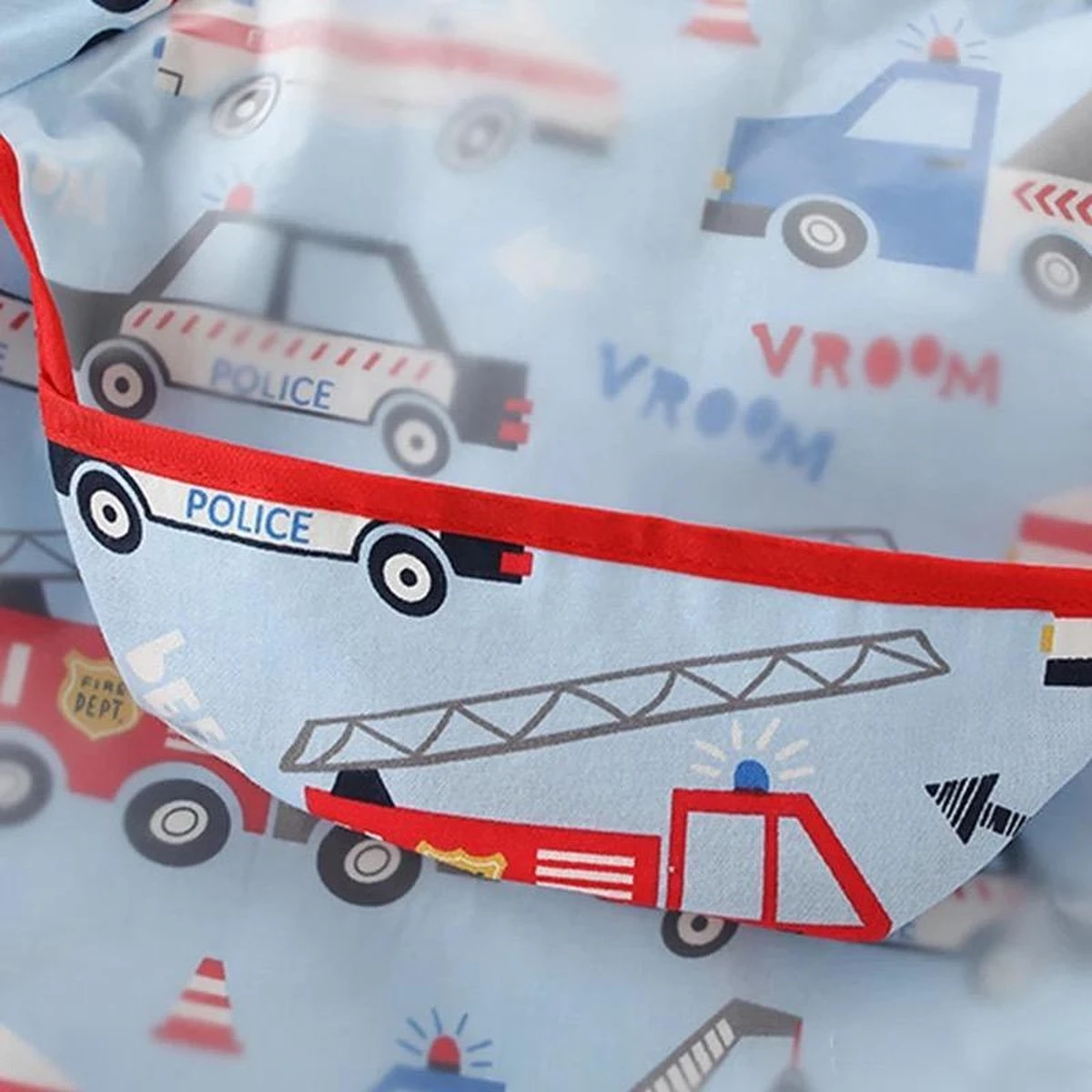 Tablier Enfant 'Vroom' Manches Longues - Bavoir à Manches - Bavoir Little Hippo - Imperméable - Artisanat - Tablier Enfant - 12 à 36 Mois 2 Tablier Enfant 'Vroom' Manches Longues - Bavoir à Manches - Bavoir Little Hippo - Imperméable - Artisanat - Tablier Enfant - 12 à 36 Mois – Image 2