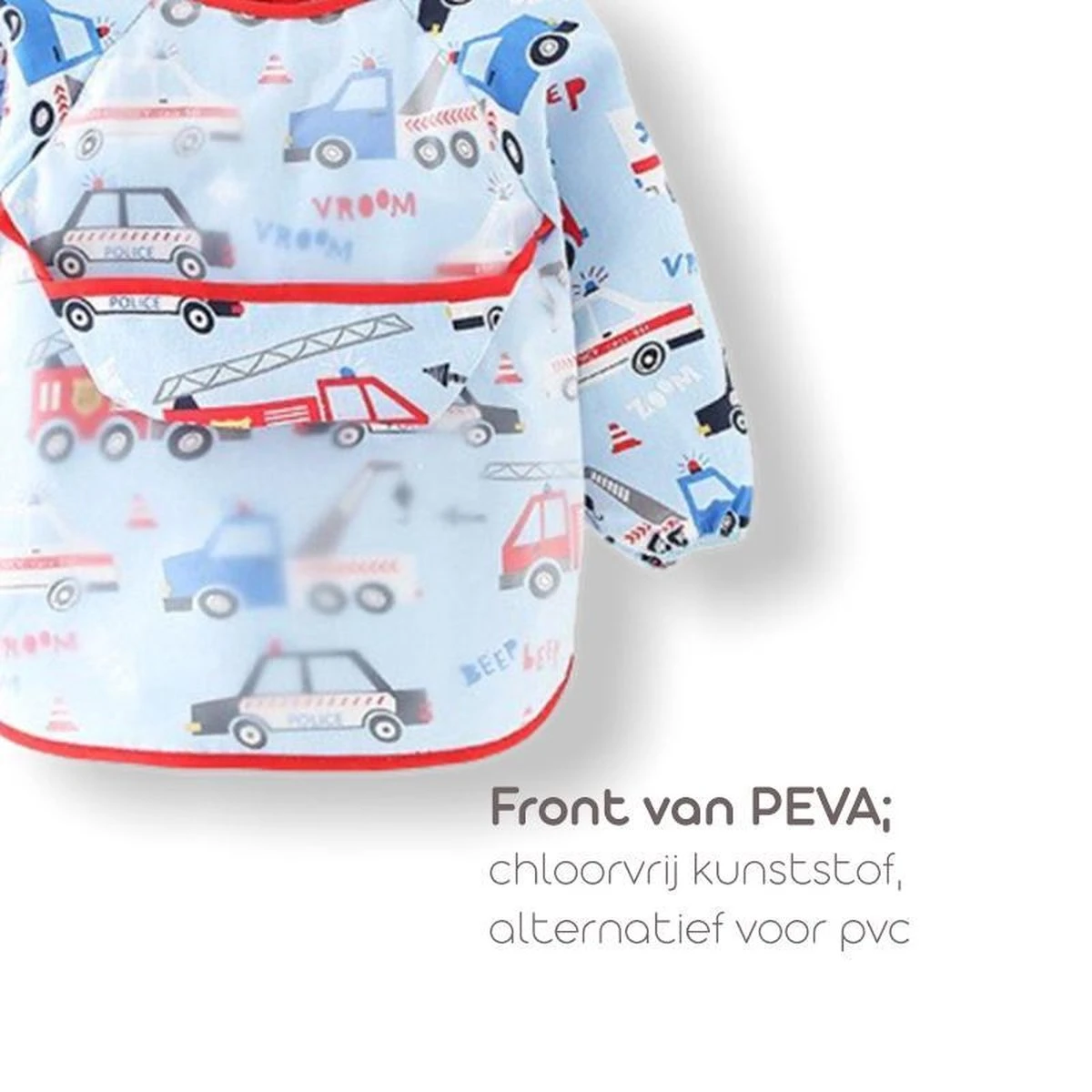 Tablier Enfant 'Vroom' Manches Longues - Bavoir à Manches - Bavoir Little Hippo - Imperméable - Artisanat - Tablier Enfant - 12 à 36 Mois 4 Tablier Enfant 'Vroom' Manches Longues - Bavoir à Manches - Bavoir Little Hippo - Imperméable - Artisanat - Tablier Enfant - 12 à 36 Mois – Image 4