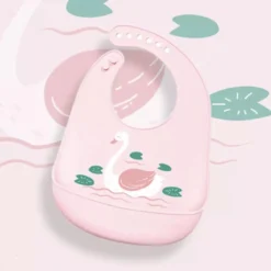 Bavoir En Silicone Rose Avec Plateau De Collecte - Bavoir Bébé Et Enfant En Bas âge - Bavoir Ajustable Et Imperméable - Swan - Telano -Bébé Soldes Boutique 1200x1200 2184