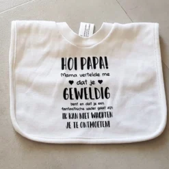 Texte De Cadeau De Bavoir De Bébé Annonce De Grossesse Papa Naissance Cadeau De Maternité Annonce De La Première Fête Des Pères Pour Les Parents Les Plus Chers Les Plus Chers