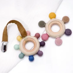 Bois Bébé Anneau De Dentition Hochet Anneau En Bois Bébé Jouer Jouets Gouvernail Ring De Anneaux De Dentition Bébé Anneau De Dentition En Bois