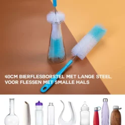 Donkersstuff - Brosse à Bouteilles - Nettoyant Pour Bouteilles - Brosse De Nettoyage - Nettoyant Pour Bouteilles - 5 Pièces - Sans Rayures Et Sans BPA - Convient à Toutes Les Surfaces -Bébé Soldes Boutique 1200x1200 240