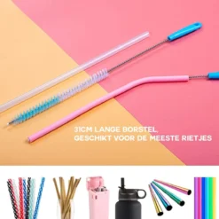 Donkersstuff - Brosse à Bouteilles - Nettoyant Pour Bouteilles - Brosse De Nettoyage - Nettoyant Pour Bouteilles - 5 Pièces - Sans Rayures Et Sans BPA - Convient à Toutes Les Surfaces -Bébé Soldes Boutique 1200x1200 242