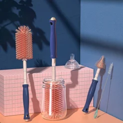 Brosse à Biberons En Silicone (lot De 3), Ensemble De Brosses à Biberons, Brosse De Nettoyage En Silicone, Peut Facilement Nettoyer Toutes Sortes De Biberons, Tétines Pour Bébés, Pailles Pour Biberons, Verrerie, Etc. -Bébé Soldes Boutique 1200x1200 268