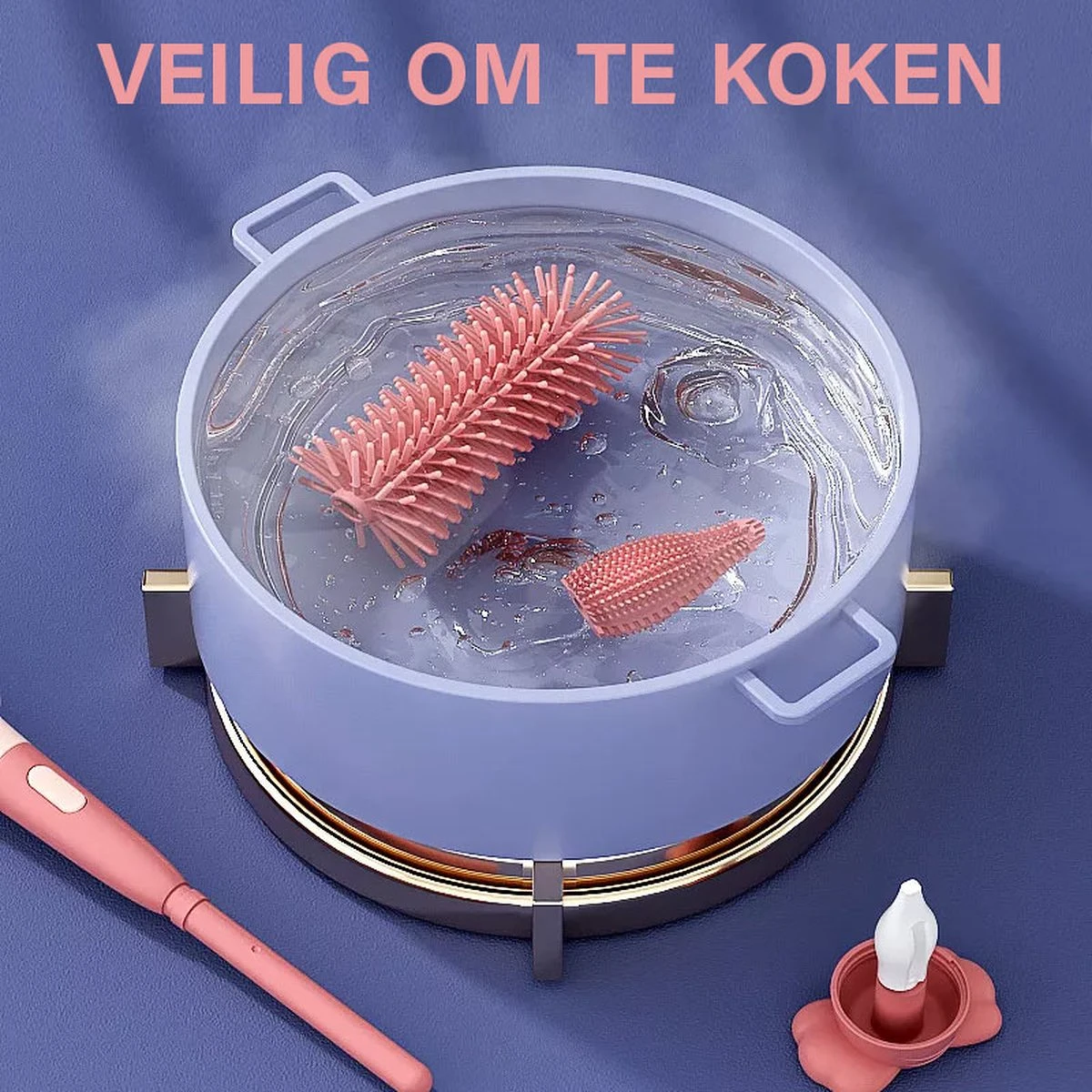 Goupillon Bébé - Nettoyant Biberon - Goupillon Biberon Siliconen - Sans BPA - Vert - 3 En 1 8 Goupillon Bébé - Nettoyant Biberon - Goupillon Biberon Siliconen - Sans BPA - Vert - 3 En 1 – Image 8