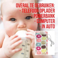 Allernieuwste USB Chauffe - Bébé Donuts + Voitures - 2 Modèles - Chauffage - Accessoires Voyage - Portable - Fermetures Velcro - Couleur -Bébé Soldes Boutique 1200x1200 369
