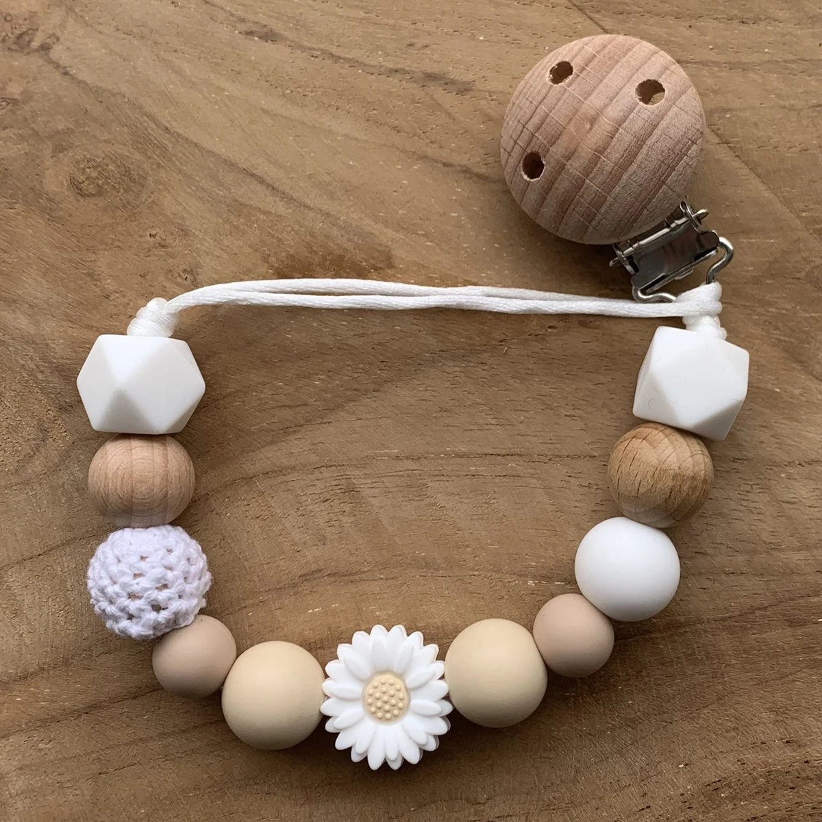 Attache Sucette Bloem | Cadeau De Naissance | Bébé | Douche De Bébé | Attache Tétine | Chaîne De Sucette | Perles | Bébés 1 Attache Sucette Bloem | Cadeau De Naissance | Bébé | Douche De Bébé | Attache Tétine | Chaîne De Sucette | Perles | Bébés