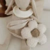 Petits Biscuits - Attache Tétine Tissu Teddy Crème - Cadeau Maternité - Bébé - Cadeau Baby Shower - Jouets Bébé