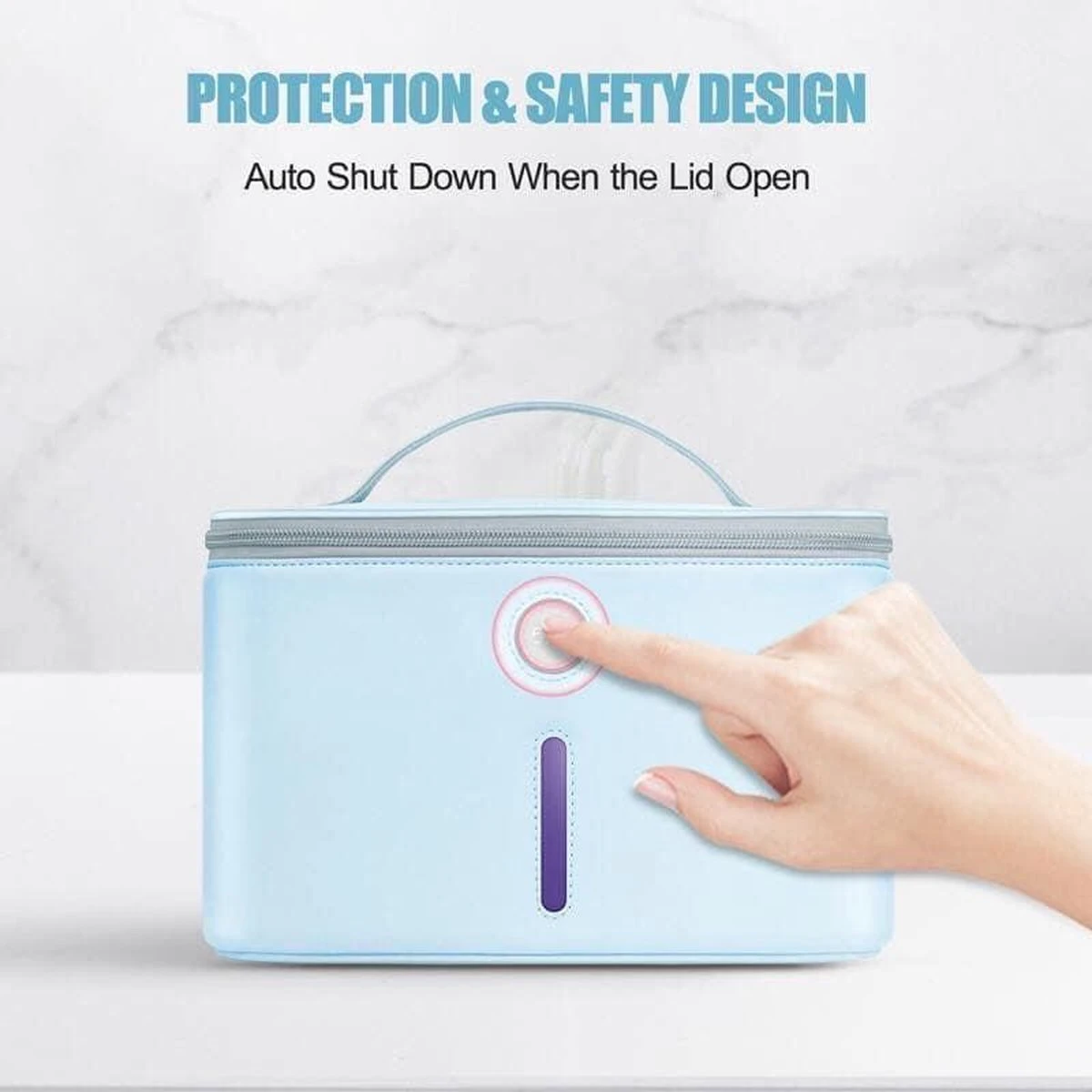 Stérilisateur 59s, Trousse De Beauté Softshell. Pour Stériliser Divers Objets, Comme Un Masque Buccal, Un Téléphone, Des Clés, Des Outils De Maquillage, Du Matériel De Coiffure, Etc. 2 Stérilisateur 59s, Trousse De Beauté Softshell. Pour Stériliser Divers Objets, Comme Un Masque Buccal, Un Téléphone, Des Clés, Des Outils De Maquillage, Du Matériel De Coiffure, Etc. – Image 2